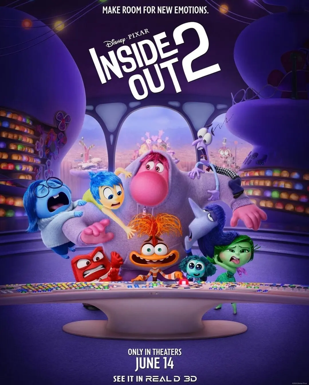 پوستر انیمیشن Inside Out 2 