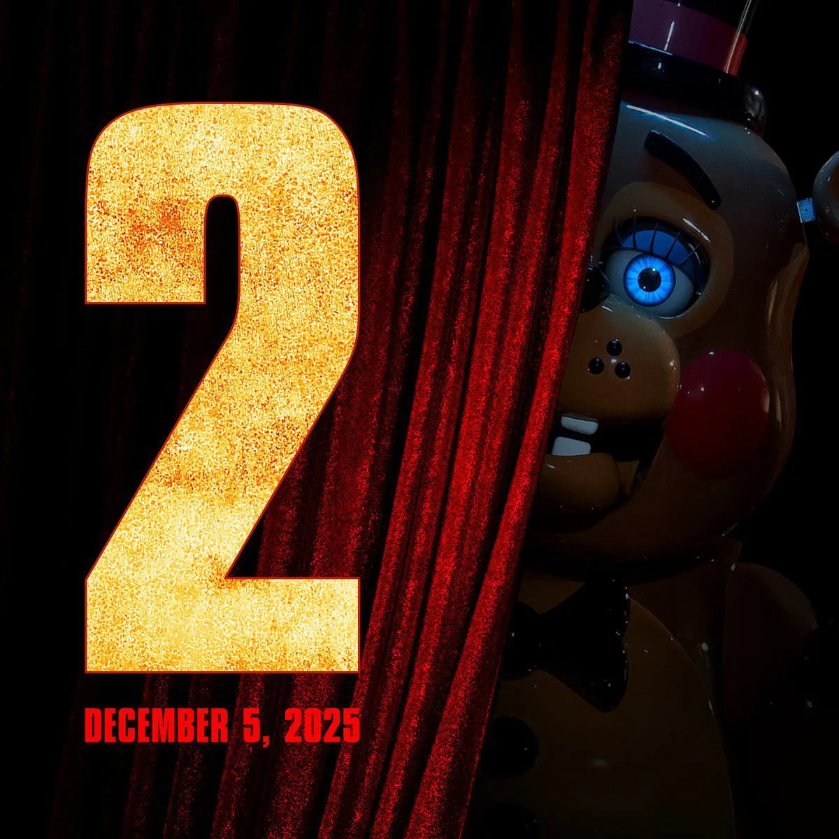 پوستر فیلم ترسناک Five Nights at Freddy's 2 منتشر شد