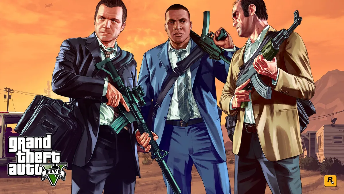 سه شخصیت اصلی بازی GTA V