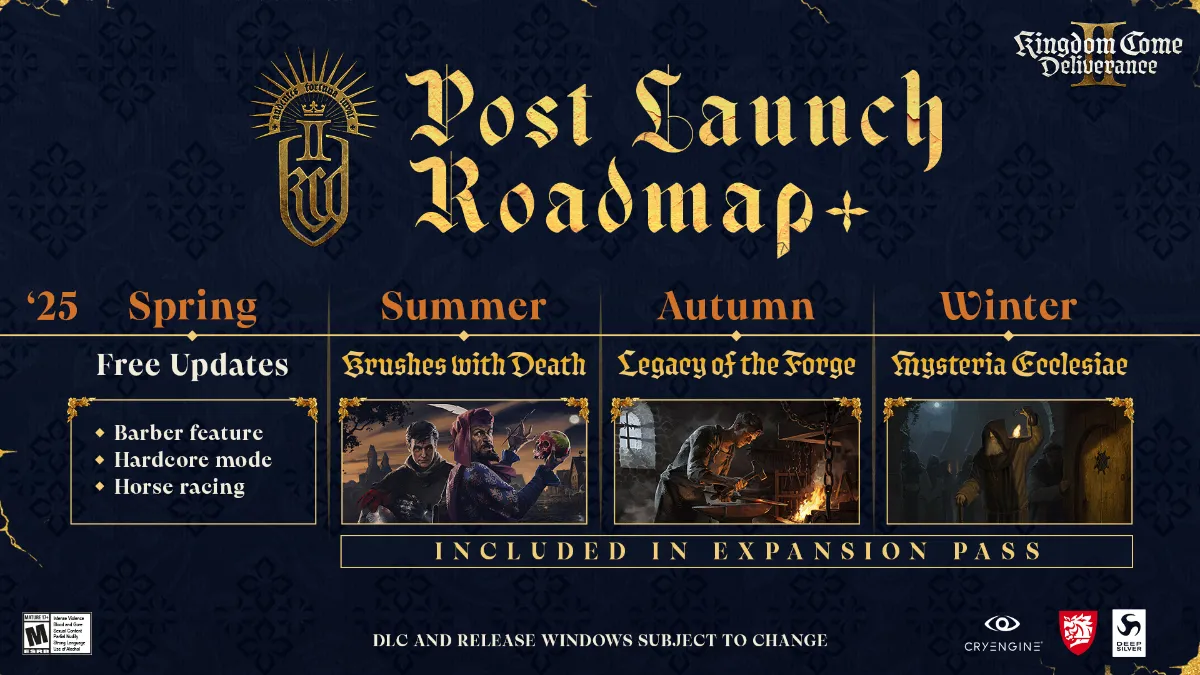 نقشه راه پس از عرضه بازی Kingdom Come: Deliverance 2عکاس: Warhorse Studios / Deep Silver